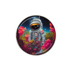 Astronaut Universe Planting Flowers Cosmos Galaxy Hat Clip Ball Marker by Pakemis