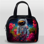 Astronaut Universe Planting Flowers Cosmos Galaxy Classic Handbag (Two Sides) Back