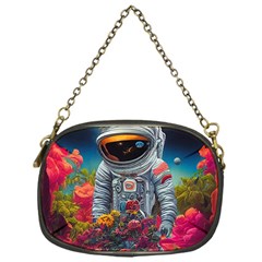 Astronaut Universe Planting Flowers Cosmos Galaxy Chain Purse (one Side) by Pakemis