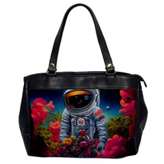 Astronaut Universe Planting Flowers Cosmos Galaxy Oversize Office Handbag by Pakemis