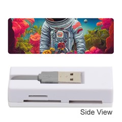 Astronaut Universe Planting Flowers Cosmos Galaxy Memory Card Reader (stick) by Pakemis