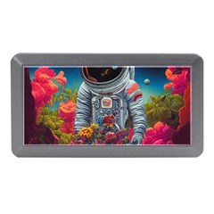 Astronaut Universe Planting Flowers Cosmos Galaxy Memory Card Reader (mini) by Pakemis