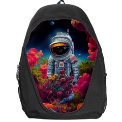 Astronaut Universe Planting Flowers Cosmos Galaxy Backpack Bag by Pakemis