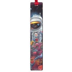 Astronaut Universe Planting Flowers Cosmos Galaxy Large Book Marks by Pakemis