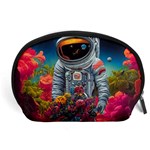 Astronaut Universe Planting Flowers Cosmos Galaxy Accessory Pouch (Large) Front