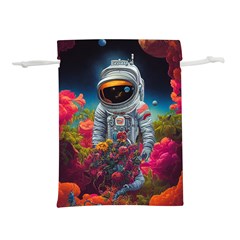 Astronaut Universe Planting Flowers Cosmos Galaxy Lightweight Drawstring Pouch (m) by Pakemis