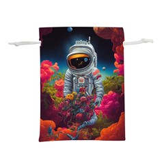 Astronaut Universe Planting Flowers Cosmos Galaxy Lightweight Drawstring Pouch (l) by Pakemis