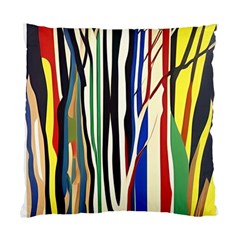 Abstract Trees Colorful Artwork Woods Standard Cushion Case (one Side) by Pakemis