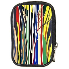 Abstract Trees Colorful Artwork Woods Compact Camera Leather Case by Pakemis