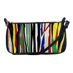 Abstract Trees Colorful Artwork Woods Shoulder Clutch Bag by Pakemis