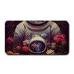 Astronaut Universe Planting Flowers Cosmos Art Medium Bar Mat 16 x8.5  Bar Mat