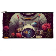 Astronaut Universe Planting Flowers Cosmos Art Pencil Case by Pakemis