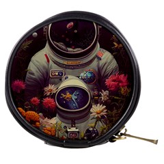 Astronaut Universe Planting Flowers Cosmos Art Mini Makeup Bag by Pakemis