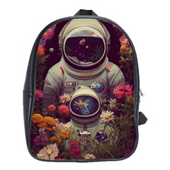 Astronaut Universe Planting Flowers Cosmos Art School Bag (large) by Pakemis