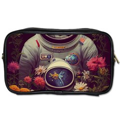 Astronaut Universe Planting Flowers Cosmos Art Toiletries Bag (one Side) by Pakemis