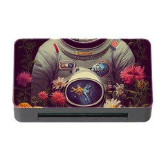 Astronaut Universe Planting Flowers Cosmos Art Memory Card Reader With Cf by Pakemis