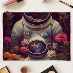 Astronaut Universe Planting Flowers Cosmos Art Cosmetic Bag (xxxl) by Pakemis