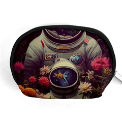 Astronaut Universe Planting Flowers Cosmos Art Accessory Pouch (medium) by Pakemis