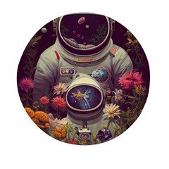 Astronaut Universe Planting Flowers Cosmos Art Mini Round Pill Box (pack Of 3) by Pakemis