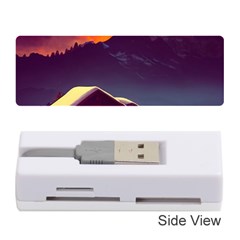 Cabin Mountains Snow Sun Winter Dusk Memory Card Reader (stick) by Pakemis