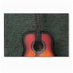 Guitar Ropes Music Instrument Sound Melody Postcard 4 x 6  (pkg Of 10)