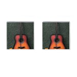 Guitar Ropes Music Instrument Sound Melody Cufflinks (Square) Front(Pair)