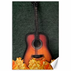 Guitar Ropes Music Instrument Sound Melody Canvas 12  X 18  by Pakemis