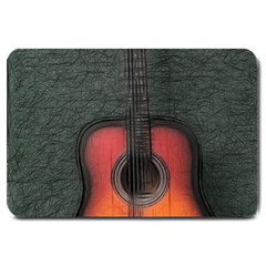 Guitar Ropes Music Instrument Sound Melody Large Doormat by Pakemis