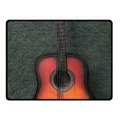 Guitar Ropes Music Instrument Sound Melody Double Sided Fleece Blanket (small) by Pakemis