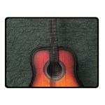 Guitar Ropes Music Instrument Sound Melody Double Sided Fleece Blanket (Small) 45 x34  Blanket Front