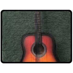 Guitar Ropes Music Instrument Sound Melody Double Sided Fleece Blanket (large) by Pakemis