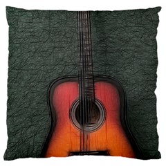 Guitar Ropes Music Instrument Sound Melody Standard Flano Cushion Case (one Side) by Pakemis