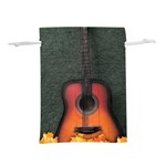 Guitar Ropes Music Instrument Sound Melody Lightweight Drawstring Pouch (M) Front