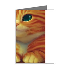 Cute Cat Cat Feline 3d Mini Greeting Card