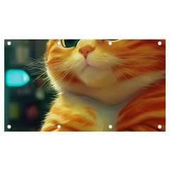 Cute Cat Cat Feline 3d Banner And Sign 7  X 4  by Pakemis