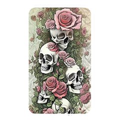 Skulls Roses Wallpaper Garden Artwork Memory Card Reader (rectangular) by Pakemis