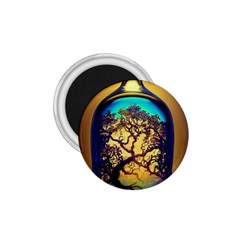 Flask Bottle Tree In A Bottle Perfume Design 1 75  Magnets by Pakemis