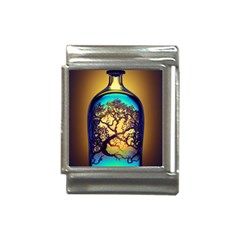 Flask Bottle Tree In A Bottle Perfume Design Italian Charm (13mm) by Pakemis