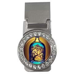 Flask Bottle Tree In A Bottle Perfume Design Money Clips (cz)  by Pakemis