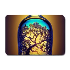 Flask Bottle Tree In A Bottle Perfume Design Small Doormat by Pakemis