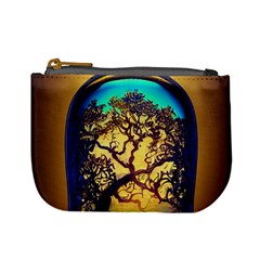 Flask Bottle Tree In A Bottle Perfume Design Mini Coin Purse by Pakemis