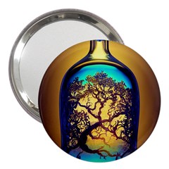 Flask Bottle Tree In A Bottle Perfume Design 3  Handbag Mirrors