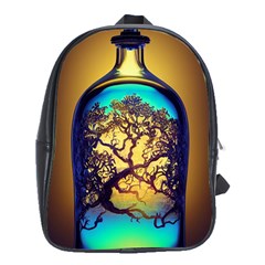 Flask Bottle Tree In A Bottle Perfume Design School Bag (xl) by Pakemis