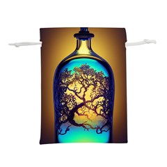 Flask Bottle Tree In A Bottle Perfume Design Lightweight Drawstring Pouch (s) by Pakemis