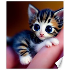 Cute Kitten Kitten Animal Wildlife 3d Canvas 20  X 24  by Pakemis