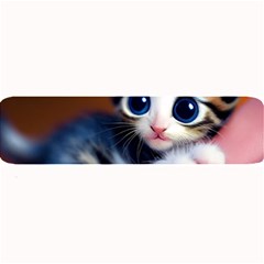 Cute Kitten Kitten Animal Wildlife 3d Large Bar Mat by Pakemis