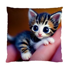 Cute Kitten Kitten Animal Wildlife 3d Standard Cushion Case (two Sides) by Pakemis