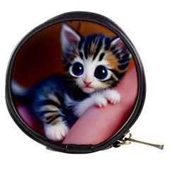 Cute Kitten Kitten Animal Wildlife 3d Mini Makeup Bag by Pakemis