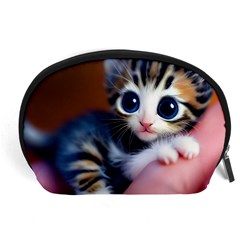 Cute Kitten Kitten Animal Wildlife 3d Accessory Pouch (large) by Pakemis