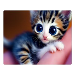 Cute Kitten Kitten Animal Wildlife 3d Flano Blanket (large) by Pakemis